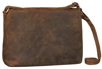 Produktbild von ROYALZ 'Wyoming' Klassische Handtasche Damen klein Leder Abendtasche im Vintage
