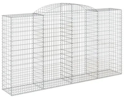 Obrázek produktu pro Ocelová pletivová zástěna, pozinkovaná, pro zahradu a terasu, rozměry 300 x 50 x 160/180 cm
