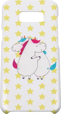 Produktbild von Mr. & Mrs. Panda Samsung Galaxy S8 plus Handyhülle  Einhörner Umarmen - Weiß - Geschenk, Familie, Handy Case, Liebe, Unicorn, Einhorn, Freundin, Cover, Schwester, Hülle