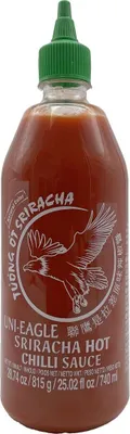 Obrázek produktu pro Thajská chilli pálivá omáčka SRIRACHA - vyrobená z pálivého chilli a pikantního česneku, thajská pálivá omáčka od UNI-EAGLE 815g