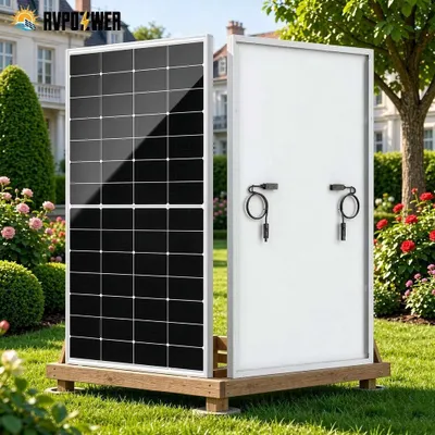 Productafbeelding van 300W zonnepanelen N-type monocristallijn 25% hoog rendement voor camper, huis, garage, dakterras, appartement, balkon, tuin, buiten, off-grid