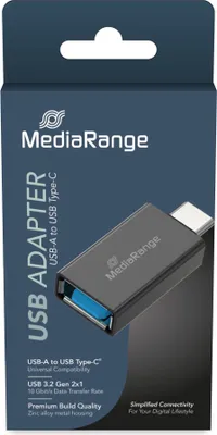 Image de MediaRange Universaler USB-A auf USB-C Adapter   schwarz