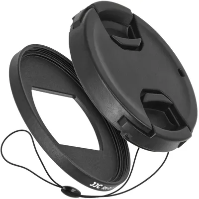 Immagine prodotto di JJC RN-RX100VI Adattatore ad anello per filtri in metallo da 52 mm con copriobiettivo e supporto per copriobiettivo per Sony RX100 VI