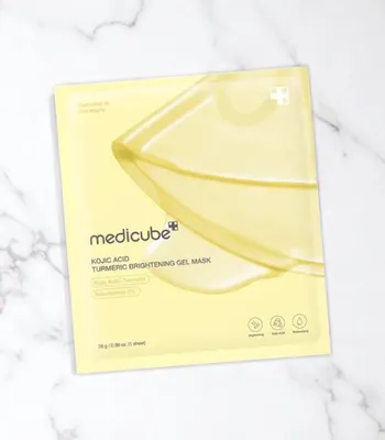 Obrázek produktu pro Medicube Kojová kyselina Kurkuma Rozjasňující gelová maska ​​28 g - rozjasňující gelová maska