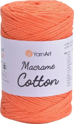 Produktbild von Yarn Art Macrame Baumwolle 2 mm 225 m 770 Orange Schnur
