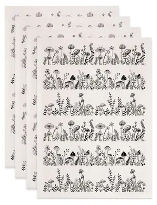 Pilz-Transferfolie für Keramik, 4 Stück, 52x37 cm, schwarz