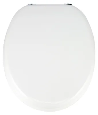 Produktbild von WC Sitz Toilettensitz Klodeckel Toilettendeckel Deckel Klobrille MDF Holz Weiss