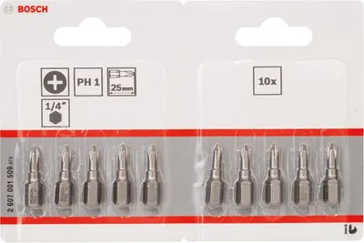 Produktbild von Schrauberbit Extra-Hart PH 1, 25 mm, 10er-Pack, Tight Pack