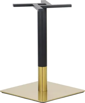 Produktbild von Tischgestell, Tischbeine aus Edelstahl SH-3002-6/GB, für Büro, Hotel, Restaurant, Maße 50x50x72 cm, goldfarbener Edelstahl