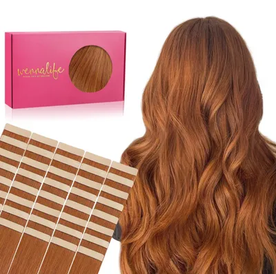 Produktbild von Tape-in Extensions aus Echthaar, 40 cm, 40 Stück