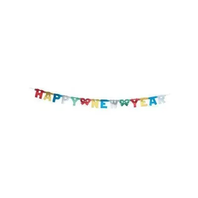 Produktbild von tib 46030 Girlande Happy New Year, Einheitsgröße, mehrfarbig (ABVK)