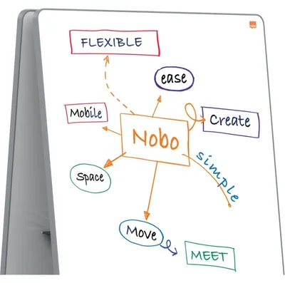 Zdjęcie produktu dla Nobo 1915560, 1800 x 900 mm, Stal, Pozioma/Pionowa, Przenośny, Magnetyczny
