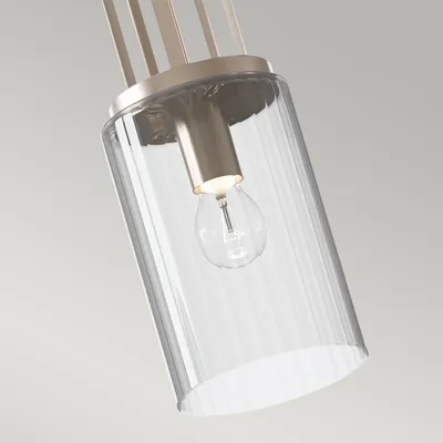 Zdjęcie produktu dla Żyrandol Kimrose nikiel polerowany 1xE27x60W metal wym:59,3x18x18cm IP20 Quintiesse