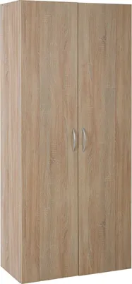 Produktbild von Schrank - Eiche Sägerau Dekor - 80 x 185 x 40 cm - 6 Einlegeböden