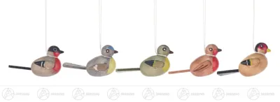 Produktbild von Ostern & Frühjahr Behang Vögel (5)  Höhe x Tiefe 2 cmx3,5 cm NEU