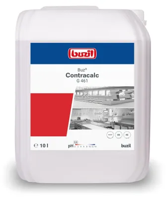 Produktbild von Buz® Contracalc Farbloser Grundreiniger und Entkalker auf Phosphorsäurebasis | Kanister (10 l)