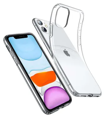 Produktbild von Mobigear Ultra-dünne, transparente Schutzhülle für das iPhone 11 – Flexible TPU-Hülle – Transparent