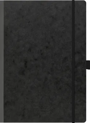 Produktbild von Brunnen Notizbuch Premium Kladde A4 unliniert Gummizug sw