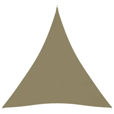 Produktbild von The Living Store Sonnensegel Oxford-Gewebe Dreieckig 5x7x7 m Beige