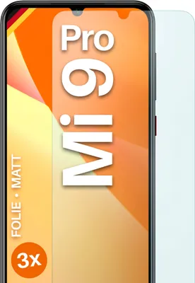 Produktbild von moex® 3x Schutzfolie kompatibel mit Xiaomi Mi 9 Pro - Displayschutzfolie Anti Reflex Folie, Matt