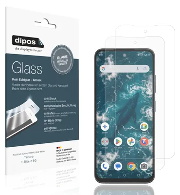 Image de 2x Protection ecrán pour Telstra T-Elite 2 5G mat Verre souple Film Protecteur 9H dipos