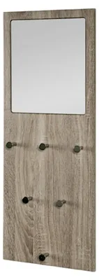 Image de Haku portemanteau mural, chêne truffe-chrome-nickel