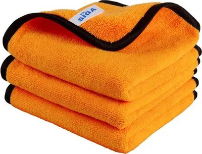 Obrázok produktu pre Unyqoos® Mikrovláknové utierky – sada 3 kusov – vhodné na auto a domácnosť – 85 % polyester/15 % nylon, bez vlákien, vysoko savé, vhodné na sušenie a leštenie automobilov a motocyklov