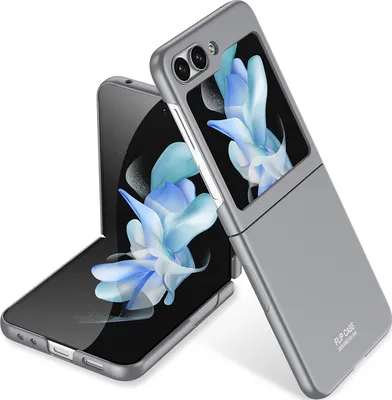 Produktbild von Hülle für Samsung Galaxy Z Flip 5 Schlank Hart PC Matt Finish Schutzhülle Grau