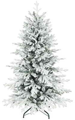Immagine prodotto di Albero di Natale artificiale, altezza 150 cm, con effetto neve, 1162 rami | Colore: verde e bianco | Dimensioni: 93x93x150 cm