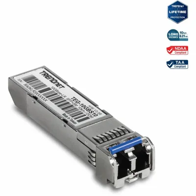 Produktbild von TRENDnet TEG-10GBS10 10GBASE-LR SFP+, Single Mode LC (10KM with DDM)