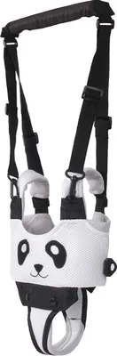 Produktbild von Yolispa Yolispa Baby Lauflernhilfe Lauf- und Steppgeschirr für Kleinkinder - Verstellbar - Schwarz/Weißer Panda - 250 g - Verstellbare Größe (Brustumfang ca. 50-75 cm)