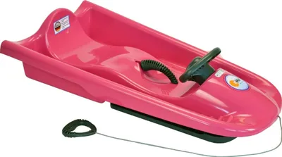 Produktbild von KHW | Lenkschlitten Snow Flyer | Pink | Germany | ideal für winterlichen Fahrspaß, robustes Design, perfektes Handling, maximale Stabilität, geeignet für Kinder und Erwachsene