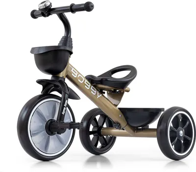 Obrázok produktu pre Milly Mally Bobby trojkolka od 2 rokov Odolné kolesá z peny Eva Bell balance bike Golden