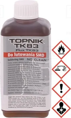 Zdjęcie produktu dla 1 x Środek lutowniczy: Kolofonia, płyn "No Clean", 0,1l, nr art. ART.AGT-045