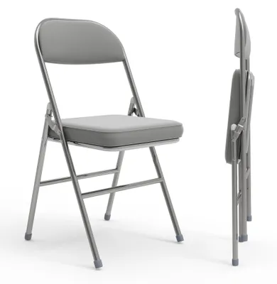 Productafbeelding van Opvouwbare Stoelen - Vouwstoelen - Klapstoelen - Zitstoelen - Vergaderstoelen - Set Van 2 - PolyurethanGestoffeerd