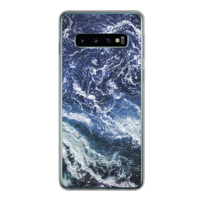 Produktbild von MuchoWow® Handyhülle Schutzhülle Hülle für Samsung Galaxy S10 Naturstein - Meer - Marmor Silikon Softcase Handy Hülle - Handytasche