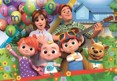 Produktbild von CLEMENTONI Puzzle CoComelon mit Familie MAXI 24 Teile