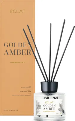 Produktbild von ÉCLAT Golden Amber Raumduft + Duftstäbchen, langanhaltender Lufterfrischer, 130ml
