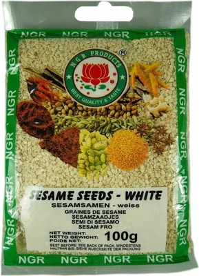 Produktbild von NGR Sesamsamen Weiß 100g / Sesam / White Sesame Seeds