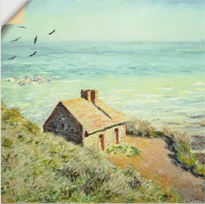 Produktbild von ARTland Wandbild, selbstklebend Das Zollhäuschen im Morgenlicht. 1882 Größe: 40x40 cm