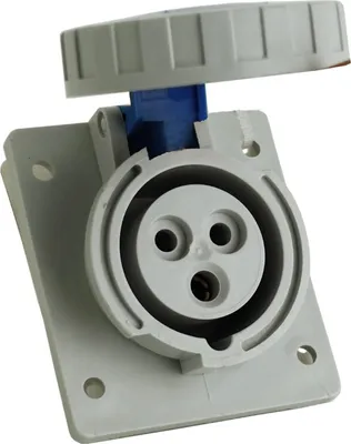 Obrázok produktu pre Uhlová vstavaná zásuvka CEE 16A 3P 230V IP67