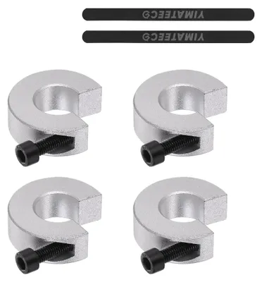 SBR12 Lineare Railstop-Borgringe, 4 Stück, 12 mm, Aluminium