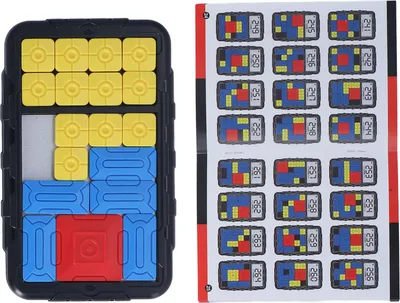 Obrázok produktu pre Detská posuvná puzzle doska rozvíja logické myslenie problémy ručná puzzle hračka pre deti čierna