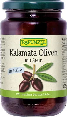 Produktbild von Rapunzel - Oliven Kalamata violett mit Stein - 355g