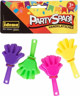 Obrázok produktu pre IDENA Idena párty zábavná tlieskanie 4 kusy, od 3 rokov