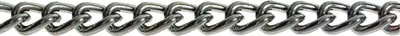 Produktbild von Stahlkette (Zierkette) gedreht, Gliedergröße 3x1mm Metallkette Stahl vermessingt