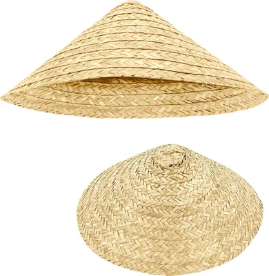 Produktbild von Sehr leichter, konischer Hut aus Naturstroh im traditionellen Vietkong-Stil