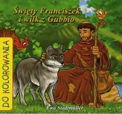 Productafbeelding van Św. Franciszek i wilk z Gubbio - kolorowanka