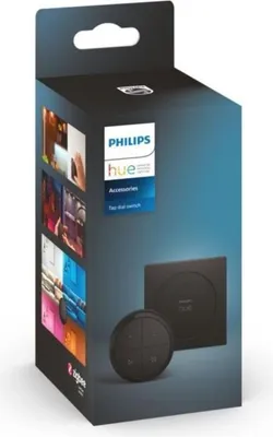 Immagine prodotto di Philips Hue Tap Dial Switch Remote Control - Black - Multi-room Control - Alexa Compatible - Indoor - Battery