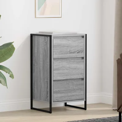 Obrázek produktu pro vidaXL Příborník Grey Sonoma 42 x 36 x 75,5 cm Materiál na bázi dřeva